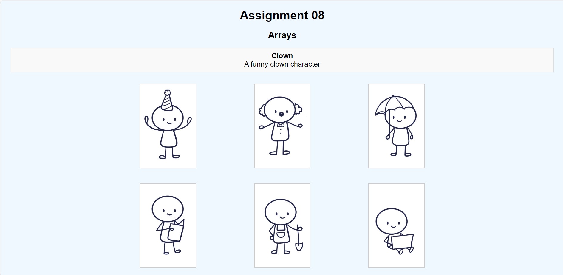 Assignment 08 Arrays